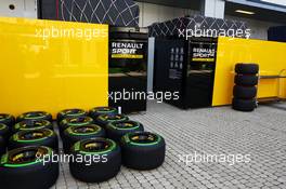 Renault Sport F1 Team - Pirelli tyres. 28.04.2016. Formula 1 World Championship, Rd 4, Russian Grand Prix, Sochi Autodrom, Sochi, Russia, Preparation Day.