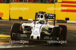 Felipe Massa (BRA) Williams FW38. 16.09.2016. Formula 1 World Championship, Rd 15, Singapore Grand Prix, Marina Bay Street Circuit, Singapore, Practice Day.