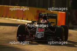 Jenson Button (GBR) McLaren MP4-31. 16.09.2016. Formula 1 World Championship, Rd 15, Singapore Grand Prix, Marina Bay Street Circuit, Singapore, Practice Day.