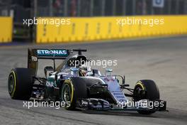 Lewis Hamilton (GBR), Mercedes AMG F1 Team  16.09.2016. Formula 1 World Championship, Rd 15, Singapore Grand Prix, Marina Bay Street Circuit, Singapore, Practice Day.