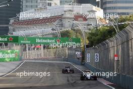 Sergio Perez (MEX) Sahara Force India F1 VJM09. 16.09.2016. Formula 1 World Championship, Rd 15, Singapore Grand Prix, Marina Bay Street Circuit, Singapore, Practice Day.