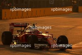 Kimi Raikkonen (FIN), Scuderia Ferrari  16.09.2016. Formula 1 World Championship, Rd 15, Singapore Grand Prix, Marina Bay Street Circuit, Singapore, Practice Day.