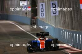 Pascal Wehrlein (GER), Manor Racing  16.09.2016. Formula 1 World Championship, Rd 15, Singapore Grand Prix, Marina Bay Street Circuit, Singapore, Practice Day.