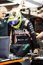 Sergio Perez (MEX) Sahara Force India F1 VJM09. 16.09.2016. Formula 1 World Championship, Rd 15, Singapore Grand Prix, Marina Bay Street Circuit, Singapore, Practice Day.