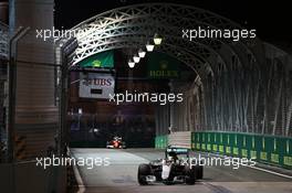 Lewis Hamilton (GBR) Mercedes AMG F1 W07 Hybrid. 16.09.2016. Formula 1 World Championship, Rd 15, Singapore Grand Prix, Marina Bay Street Circuit, Singapore, Practice Day.