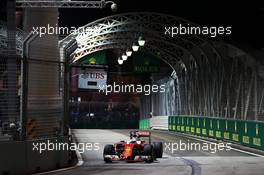 Sebastian Vettel (GER) Ferrari SF16-H. 16.09.2016. Formula 1 World Championship, Rd 15, Singapore Grand Prix, Marina Bay Street Circuit, Singapore, Practice Day.