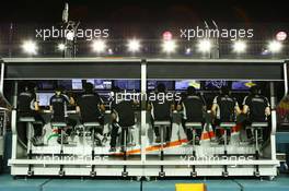 Sahara Force India F1 Team pit gantry. 16.09.2016. Formula 1 World Championship, Rd 15, Singapore Grand Prix, Marina Bay Street Circuit, Singapore, Practice Day.