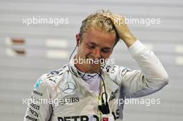 Race winner Nico Rosberg (GER) Mercedes AMG F1 celebrates in parc ferme. 18.09.2016. Formula 1 World Championship, Rd 15, Singapore Grand Prix, Marina Bay Street Circuit, Singapore, Race Day.