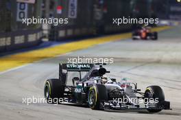 Lewis Hamilton (GBR) Mercedes AMG F1 W07 Hybrid. 18.09.2016. Formula 1 World Championship, Rd 15, Singapore Grand Prix, Marina Bay Street Circuit, Singapore, Race Day.