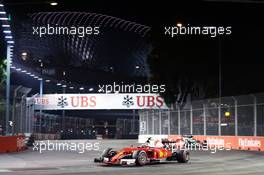 Kimi Raikkonen (FIN) Ferrari SF16-H. 18.09.2016. Formula 1 World Championship, Rd 15, Singapore Grand Prix, Marina Bay Street Circuit, Singapore, Race Day.