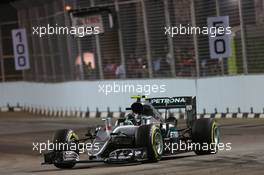 Nico Rosberg (GER) Mercedes AMG F1 W07 Hybrid. 18.09.2016. Formula 1 World Championship, Rd 15, Singapore Grand Prix, Marina Bay Street Circuit, Singapore, Race Day.