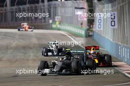 Nico Rosberg (GER) Mercedes AMG F1 W07 Hybrid. 18.09.2016. Formula 1 World Championship, Rd 15, Singapore Grand Prix, Marina Bay Street Circuit, Singapore, Race Day.