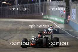 Romain Grosjean (FRA) Haas F1 Team VF-16. 18.09.2016. Formula 1 World Championship, Rd 15, Singapore Grand Prix, Marina Bay Street Circuit, Singapore, Race Day.