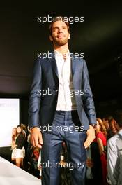 Jean-Eric Vergne (FRA) Ferrari Test and Development Driver at the Amber Lounge Fashion Show. 17.09.2016. Formula 1 World Championship, Rd 15, Singapore Grand Prix, Marina Bay Street Circuit, Singapore, Qualifying Day.