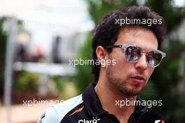 Sergio Perez (MEX) Sahara Force India F1. 17.09.2016. Formula 1 World Championship, Rd 15, Singapore Grand Prix, Marina Bay Street Circuit, Singapore, Qualifying Day.