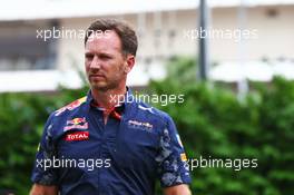 Christian Horner (GBR) Red Bull Racing Team Principal. 17.09.2016. Formula 1 World Championship, Rd 15, Singapore Grand Prix, Marina Bay Street Circuit, Singapore, Qualifying Day.