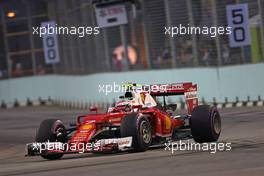 Kimi Raikkonen (FIN), Scuderia Ferrari  17.09.2016. Formula 1 World Championship, Rd 15, Singapore Grand Prix, Marina Bay Street Circuit, Singapore, Qualifying Day.