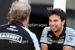 Sergio Perez (MEX), Sahara Force India  18.09.2016. Formula 1 World Championship, Rd 15, Singapore Grand Prix, Marina Bay Street Circuit, Singapore, Race Day.