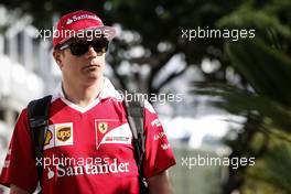 Kimi Raikkonen (FIN) Ferrari. 15.09.2016. Formula 1 World Championship, Rd 15, Singapore Grand Prix, Marina Bay Street Circuit, Singapore, Preparation Day.