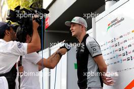 Nico Hulkenberg (GER), Sahara Force India  15.09.2016. Formula 1 World Championship, Rd 15, Singapore Grand Prix, Marina Bay Street Circuit, Singapore, Preparation Day.