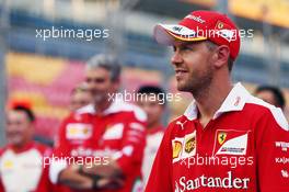 Sebastian Vettel (GER) Ferrari. 15.09.2016. Formula 1 World Championship, Rd 15, Singapore Grand Prix, Marina Bay Street Circuit, Singapore, Preparation Day.