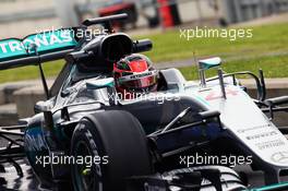Esteban Ocon (FRA) Mercedes AMG F1 W07 Hybrid Test Driver. 12.07.2016. Formula One In-Season Testing, Day One, Silverstone, England. Tuesday.