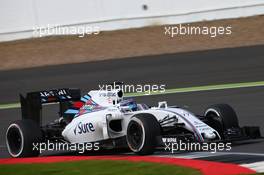 Valtteri Bottas (FIN) Williams Martini Racing FW38. 13.07.2016. Formula One In-Season Testing, Day Two, Silverstone, England. Wednesday.