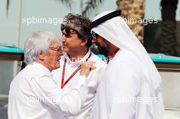 Bernie Ecclestone (GBR). 25.11.2016. Formula 1 World Championship, Rd 21, Abu Dhabi Grand Prix, Yas Marina Circuit, Abu Dhabi, Practice Day.