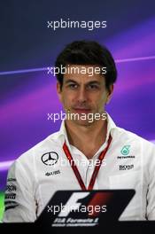 Toto Wolff (GER) Mercedes AMG F1 Shareholder and Executive Director in the FIA Press Conference. 25.11.2016. Formula 1 World Championship, Rd 21, Abu Dhabi Grand Prix, Yas Marina Circuit, Abu Dhabi, Practice Day.