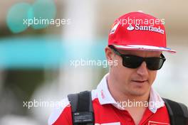 Kimi Raikkonen (FIN) Scuderia Ferrari  25.11.2016. Formula 1 World Championship, Rd 21, Abu Dhabi Grand Prix, Yas Marina Circuit, Abu Dhabi, Practice Day.