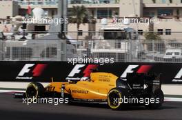 Kevin Magnussen (DEN) Renault Sport F1 Team RS16. 25.11.2016. Formula 1 World Championship, Rd 21, Abu Dhabi Grand Prix, Yas Marina Circuit, Abu Dhabi, Practice Day.