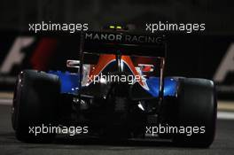 Esteban Ocon (FRA) Manor Racing MRT05. 25.11.2016. Formula 1 World Championship, Rd 21, Abu Dhabi Grand Prix, Yas Marina Circuit, Abu Dhabi, Practice Day.