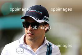 Felipe Massa (BRA) Williams F1 Team  25.11.2016. Formula 1 World Championship, Rd 21, Abu Dhabi Grand Prix, Yas Marina Circuit, Abu Dhabi, Practice Day.