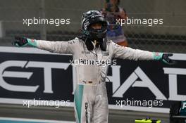 2nd place and new world champion Nico Rosberg (GER) Mercedes AMG Petronas F1 W07. 27.11.2016. Formula 1 World Championship, Rd 21, Abu Dhabi Grand Prix, Yas Marina Circuit, Abu Dhabi, Race Day.