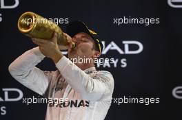 2nd place and new world champion Nico Rosberg (GER) Mercedes AMG Petronas F1 W07. 27.11.2016. Formula 1 World Championship, Rd 21, Abu Dhabi Grand Prix, Yas Marina Circuit, Abu Dhabi, Race Day.