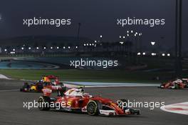 Kimi Raikkonen (FIN) Ferrari SF16-H. 27.11.2016. Formula 1 World Championship, Rd 21, Abu Dhabi Grand Prix, Yas Marina Circuit, Abu Dhabi, Race Day.