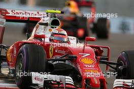 Kimi Raikkonen (FIN) Scuderia Ferrari  27.11.2016. Formula 1 World Championship, Rd 21, Abu Dhabi Grand Prix, Yas Marina Circuit, Abu Dhabi, Race Day.