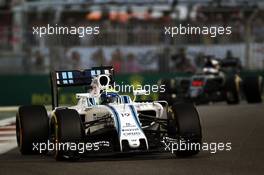 Felipe Massa (BRA) Williams FW38. 27.11.2016. Formula 1 World Championship, Rd 21, Abu Dhabi Grand Prix, Yas Marina Circuit, Abu Dhabi, Race Day.