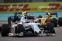 Valtteri Bottas (FIN) Williams FW38. 27.11.2016. Formula 1 World Championship, Rd 21, Abu Dhabi Grand Prix, Yas Marina Circuit, Abu Dhabi, Race Day.