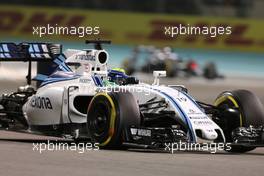 Felipe Massa (BRA) Williams F1 Team  27.11.2016. Formula 1 World Championship, Rd 21, Abu Dhabi Grand Prix, Yas Marina Circuit, Abu Dhabi, Race Day.