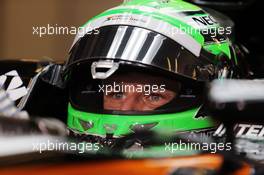 Nico Hulkenberg (GER) Sahara Force India F1 VJM09. 26.11.2016. Formula 1 World Championship, Rd 21, Abu Dhabi Grand Prix, Yas Marina Circuit, Abu Dhabi, Qualifying Day.