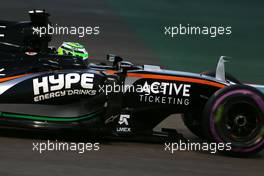 Nico Hulkenberg (GER) Sahara Force India F1   26.11.2016. Formula 1 World Championship, Rd 21, Abu Dhabi Grand Prix, Yas Marina Circuit, Abu Dhabi, Qualifying Day.