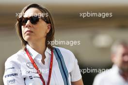 Claire Williams (GBR) Williams Deputy Team Principal. 24.11.2016. Formula 1 World Championship, Rd 21, Abu Dhabi Grand Prix, Yas Marina Circuit, Abu Dhabi, Preparation Day.