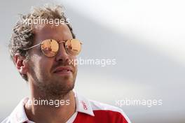 Sebastian Vettel (GER) Ferrari. 24.11.2016. Formula 1 World Championship, Rd 21, Abu Dhabi Grand Prix, Yas Marina Circuit, Abu Dhabi, Preparation Day.