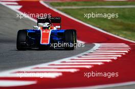 Jordan King (GBR) Manor Racing MRT05 Development Driver. 21.10.2016. Formula 1 World Championship, Rd 18, United States Grand Prix, Austin, Texas, USA, Practice Day.