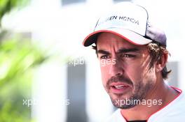 Fernando Alonso (ESP) McLaren. 21.10.2016. Formula 1 World Championship, Rd 18, United States Grand Prix, Austin, Texas, USA, Practice Day.