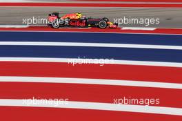 Max Verstappen (NLD) Red Bull Racing RB12. 21.10.2016. Formula 1 World Championship, Rd 18, United States Grand Prix, Austin, Texas, USA, Practice Day.