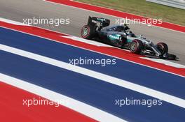 Nico Rosberg (GER) Mercedes AMG F1 W07 Hybrid. 21.10.2016. Formula 1 World Championship, Rd 18, United States Grand Prix, Austin, Texas, USA, Practice Day.