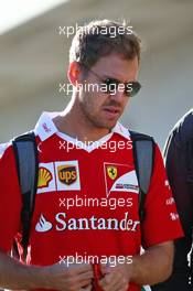 Sebastian Vettel (GER) Ferrari. 21.10.2016. Formula 1 World Championship, Rd 18, United States Grand Prix, Austin, Texas, USA, Practice Day.