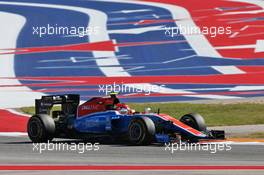 Esteban Ocon (FRA) Manor Racing MRT05. 21.10.2016. Formula 1 World Championship, Rd 18, United States Grand Prix, Austin, Texas, USA, Practice Day.